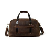 Espresso Elegance Carry on Duffle - Classy Leather Bags - Flyclothing LLC