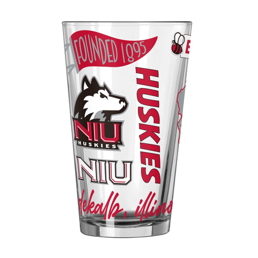 Northern Illinois 16oz Native Pint Glass - Logo Brands - Flyclothing LLC