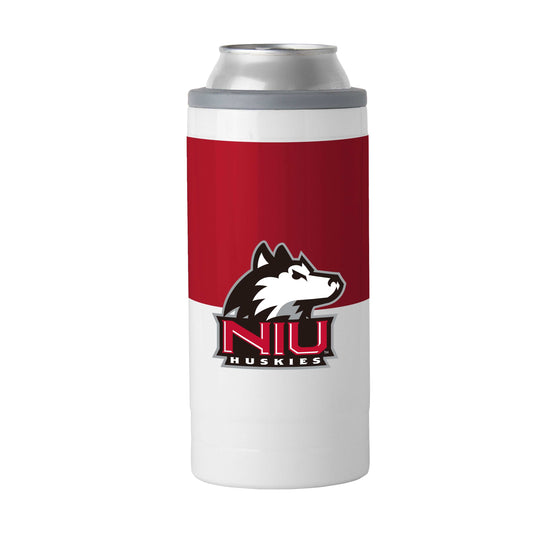 Northern Illinois 12oz Colorblock Slim Can Coolie - Logo Brands - Flyclothing LLC