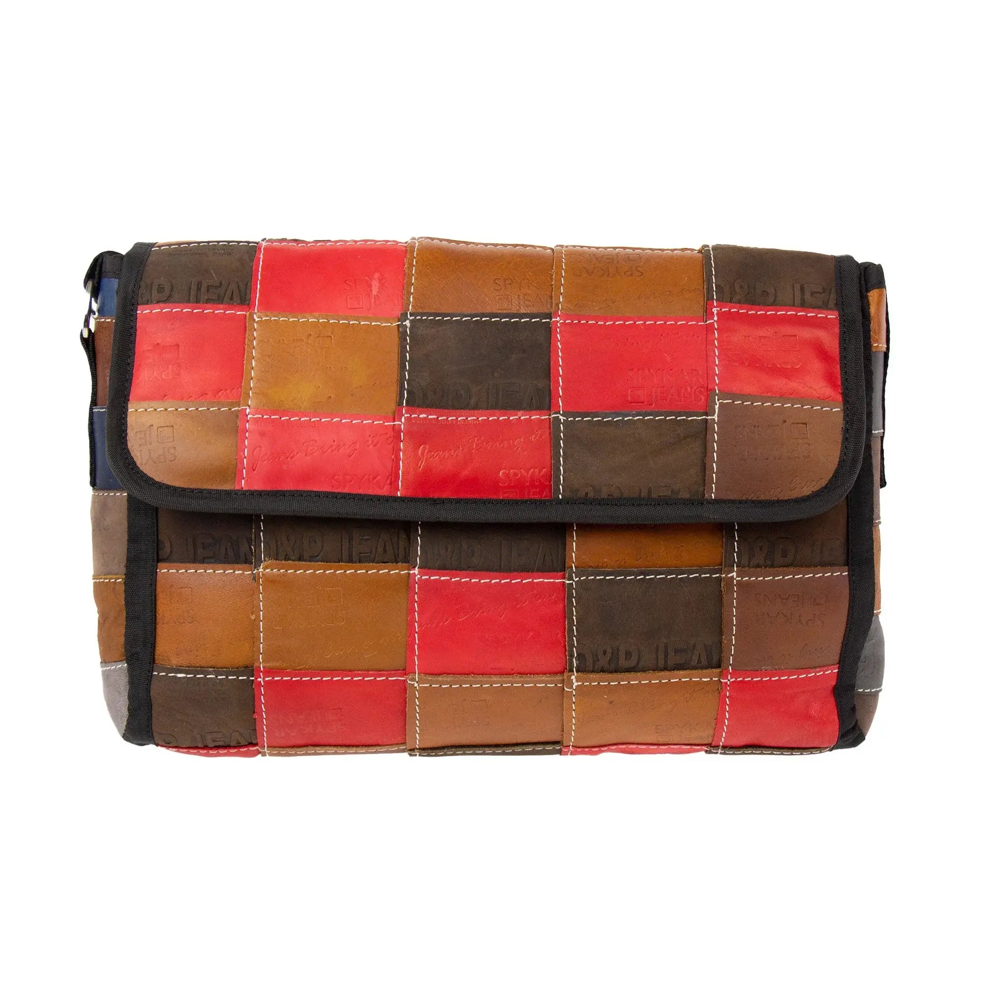 Leather Reclaimed Label Butler Bag - Beaurer Creations - Flyclothing LLC