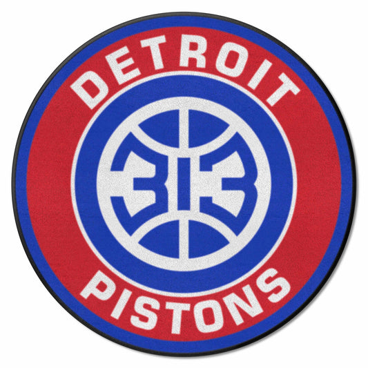 Detroit Pistons Pistons Roundel Rug - 27in. Diameter - Detroit Pistons