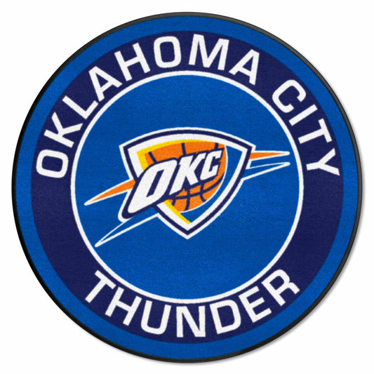 Oklahoma City Thunder Roundel Rug - 27in. Diameter - Oklahoma City Thunder