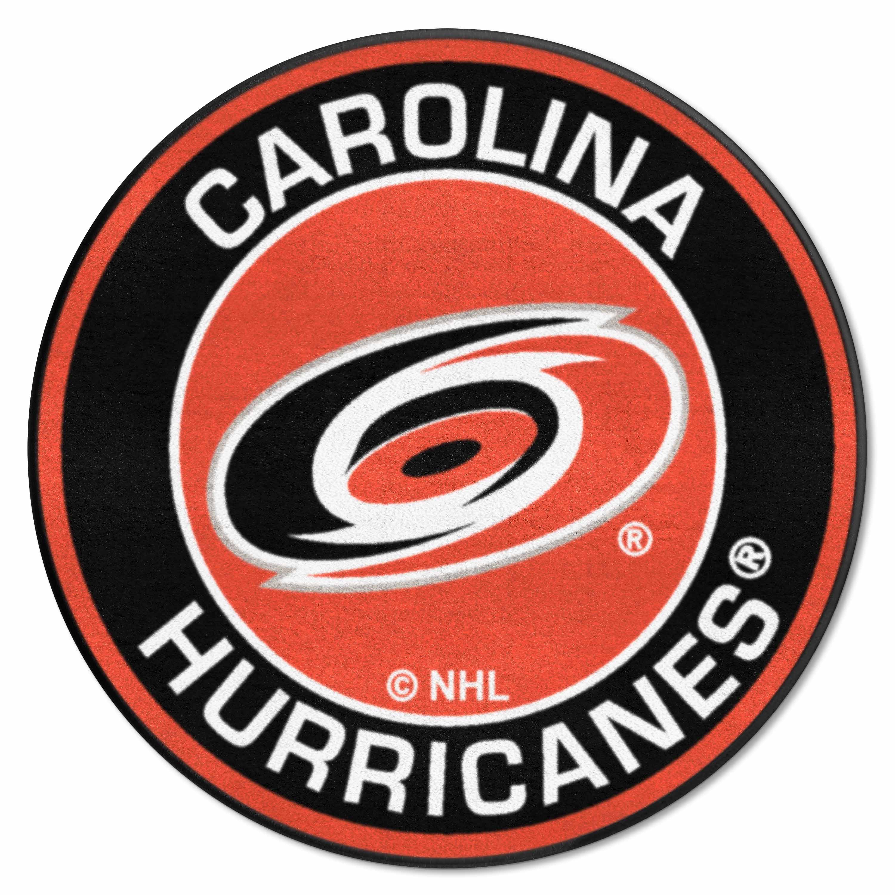 Carolina Hurricanes Roundel Rug - 27in. Diameter - Carolina Hurricanes