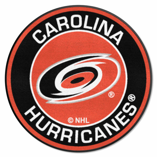 Carolina Hurricanes Roundel Rug - 27in. Diameter - Carolina Hurricanes