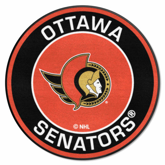 Ottawa Senators Roundel Rug - 27in. Diameter - Ottawa Senators