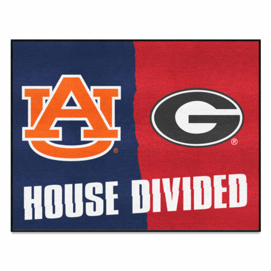 House Divided - Auburn / Georgia House Divided House Divided Rug - 34 in. x 42.5 in. - House Divided - Auburn / Georgia