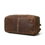 Espresso Elegance Carry on Duffle - Classy Leather Bags - Flyclothing LLC