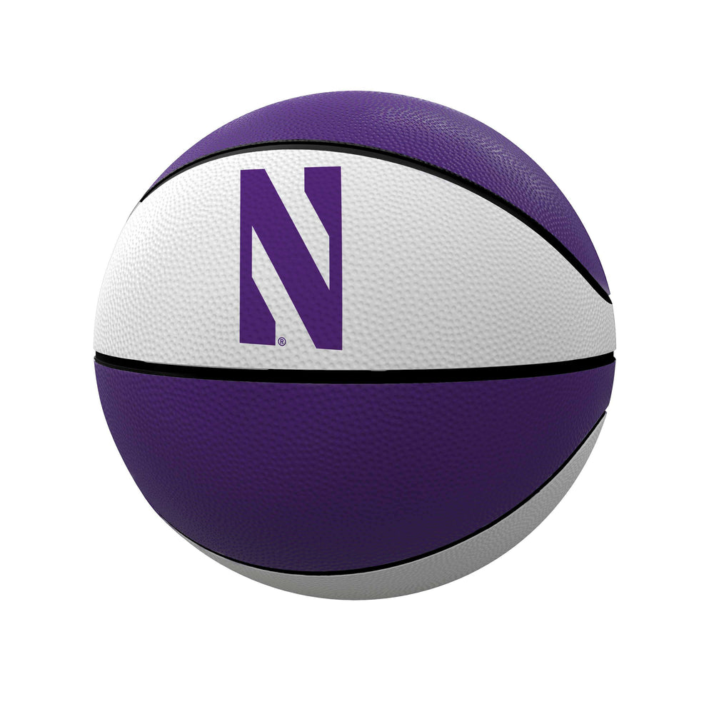 Northwestern Alternate Panels Full Size Rubber Basketball - Logo Brands - Flyclothing LLC