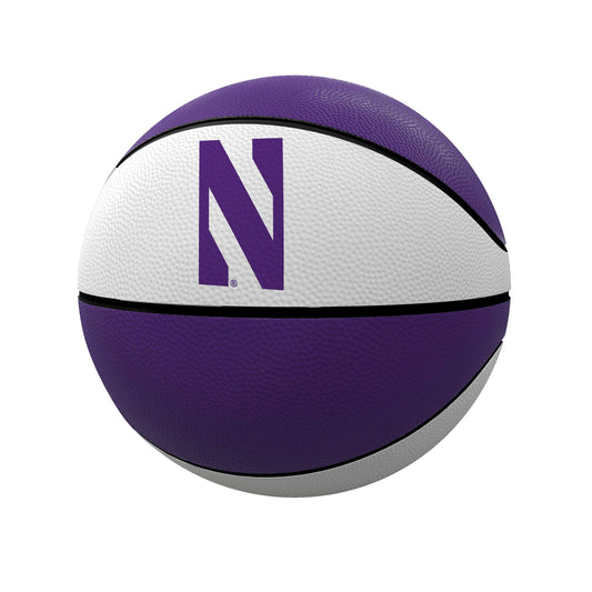 Northwestern Alternate Panels Full Size Rubber Basketball - Logo Brands - Flyclothing LLC