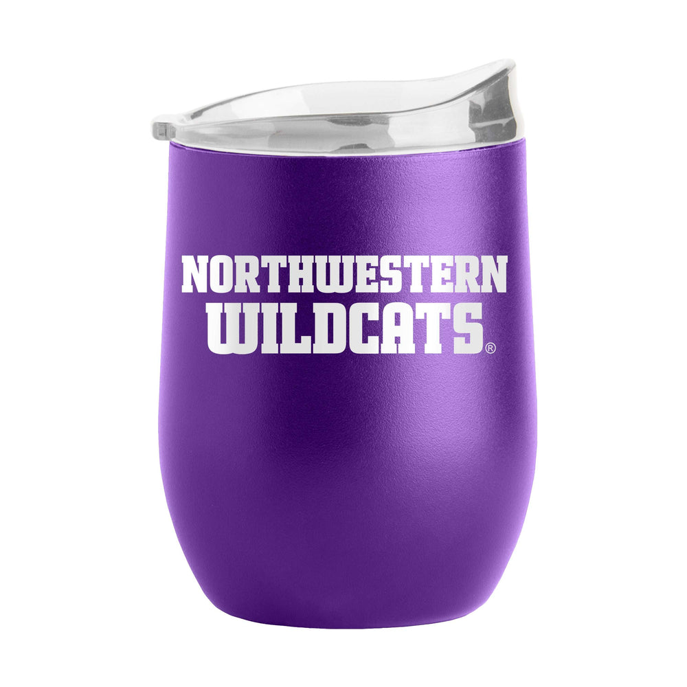 Northwestern 16oz Flipside Powder Coat Curved Bev - Logo Brands - Flyclothing LLC
