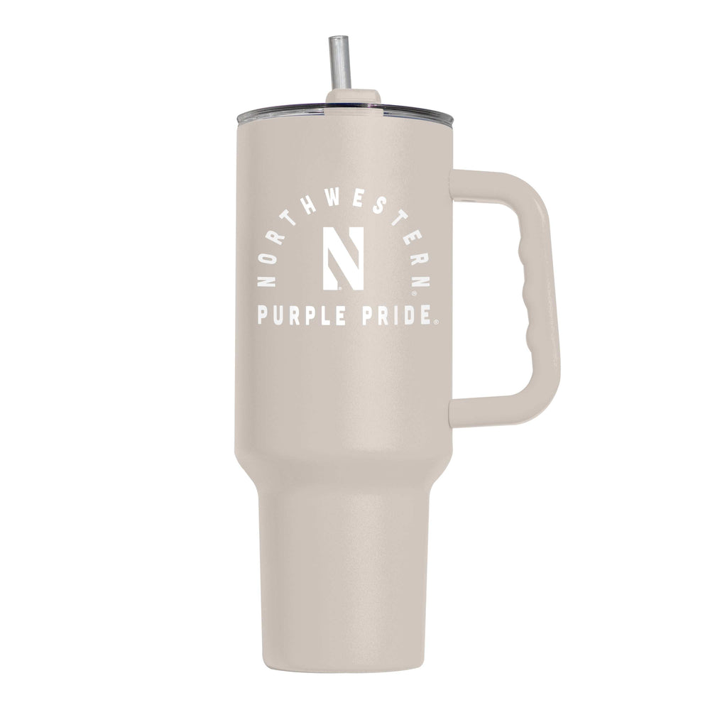 Northwestern 40oz Archway Powder Coat Tumbler - Logo Brands - Flyclothing LLC