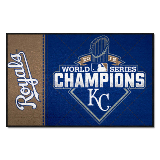 Kansas City Royals 2015 MLB World Series Champions Starter Mat Accent Rug - 19in. x 30in. - Kansas City Royals