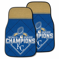 Kansas City Royals 2015 MLB World Series Champions Front Carpet Car Mat Set - 2 Pieces - Kansas City Royals