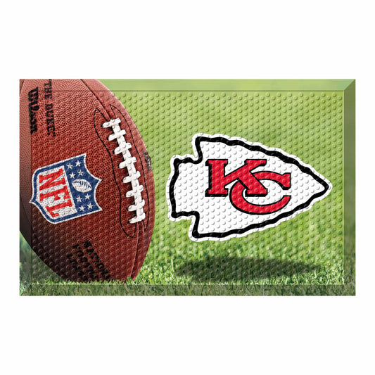 Kansas City Chiefs Rubber Scraper Door Mat - Kansas City Chiefs