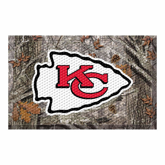 Kansas City Chiefs Rubber Scraper Door Mat Camo - Kansas City Chiefs