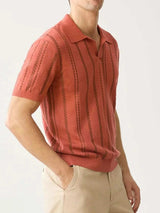 Men's Plus Size Collared Neck Short Sleeve Polo - Trendsi - Flyclothing LLC