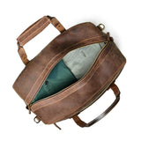 Espresso Elegance Carry on Duffle - Classy Leather Bags - Flyclothing LLC