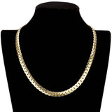 18 INCH, 8mm Stainless Steel Metal Chain Necklace - Madeline Love - Flyclothing LLC