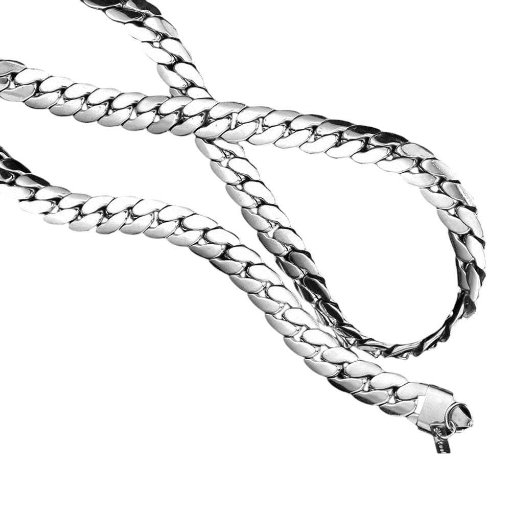 18 INCH, 8mm Stainless Steel Metal Chain Necklace - Madeline Love - Flyclothing LLC