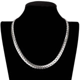 18 INCH, 8mm Stainless Steel Metal Chain Necklace - Madeline Love - Flyclothing LLC