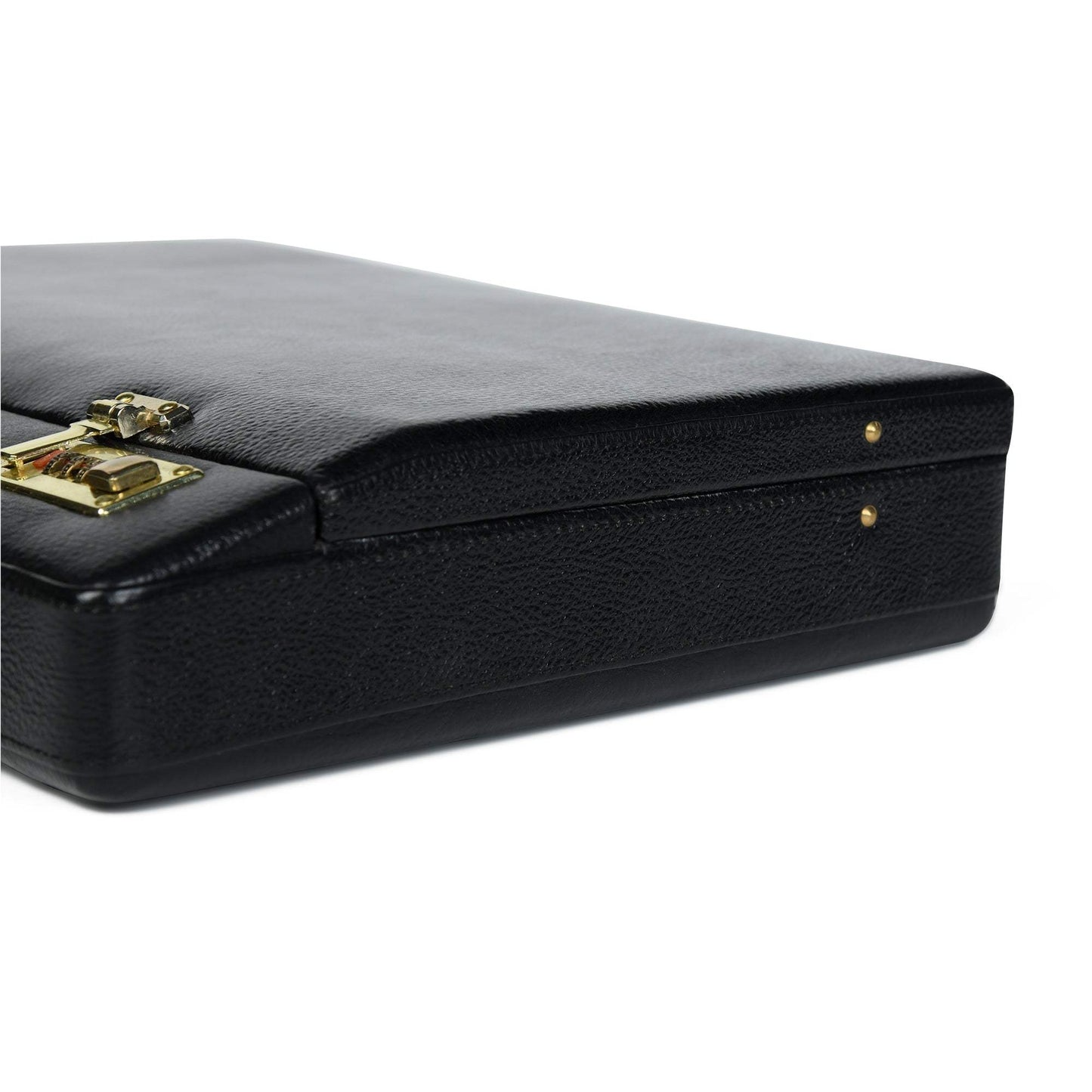 Black Office Suitcase Briefcase - Classy Leather Bags - Flyclothing LLC
