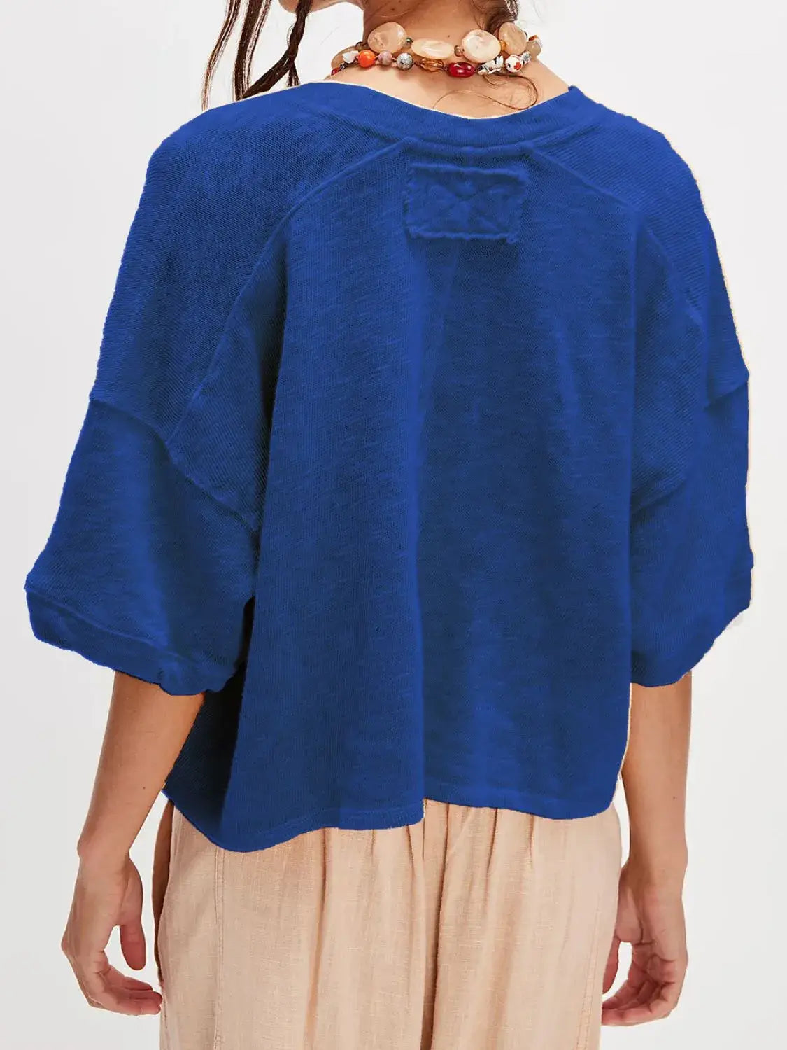 Button Down Half Sleeve Shirt - Trendsi - Flyclothing LLC