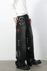Men's Paint Loose Jeans - Trendsi - Flyclothing LLC