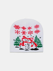 Christmas Pattern Knit Hat - Trendsi