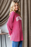 Heimish Ribbed Exposed Seam Long Sleeve T-Shirt - Trendsi