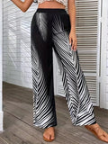 Printed Wide Leg Pants - Trendsi