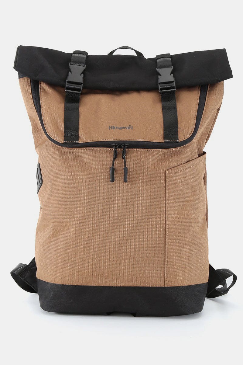 Himawari Contrast Waterproof Canvas Backpack Bag - Trendsi