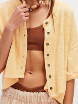 Button Down Half Sleeve Shirt - Trendsi - Flyclothing LLC