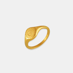 18K Gold-Plated Sun Ring - Trendsi