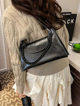 Chain Decor Flap Crossbody Bag - Trendsi - Flyclothing LLC