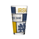 Notre Dame 16oz Quilted Stained Pint Glass - Logo Brands - Flyclothing LLC