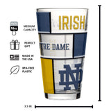 Notre Dame 16oz Quilted Stained Pint Glass - Logo Brands - Flyclothing LLC