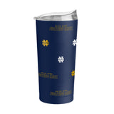 Notre Dame 20oz Step And Repeat Powder Coat Tumbler