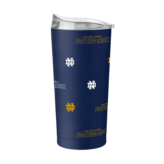 Notre Dame 20oz Step And Repeat Powder Coat Tumbler - Logo Brands - Flyclothing LLC