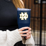 Notre Dame 30oz Flipside Powder Coat Tumbler - Logo Brands - Flyclothing LLC