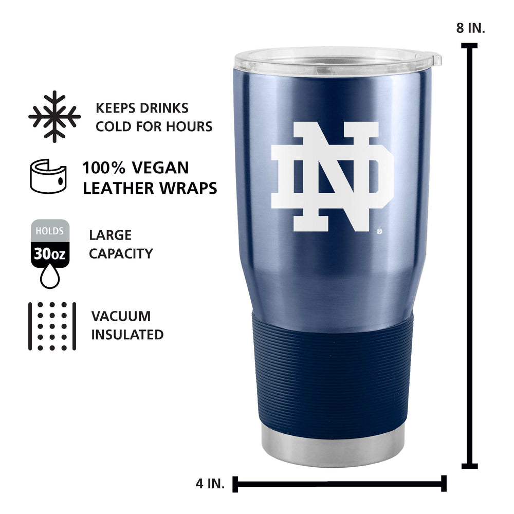 Notre Dame Gameday 30 oz Stainless Tumbler - Logo Brands - Flyclothing LLC