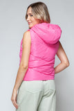 Snobbish Zip Up Quilted Hooded Vest - Trendsi