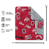 Ohio State Dream Weave Throw 50x60 - Logo Brands - Flyclothing LLC