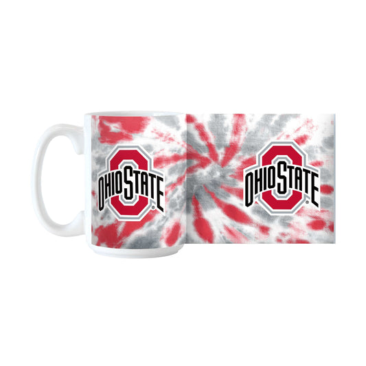 Ohio State 15oz Tie Dye Sublimated Mug - Logo Brands - Flyclothing LLC