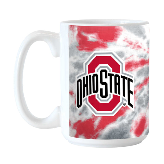 Ohio State 15oz Tie Dye Sublimated Mug - Logo Brands - Flyclothing LLC