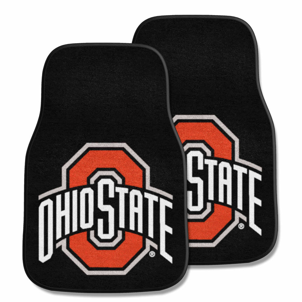 Ohio State University 2-pc Carpet Car Mat Set - Logo Brands - Flyclothing LLC