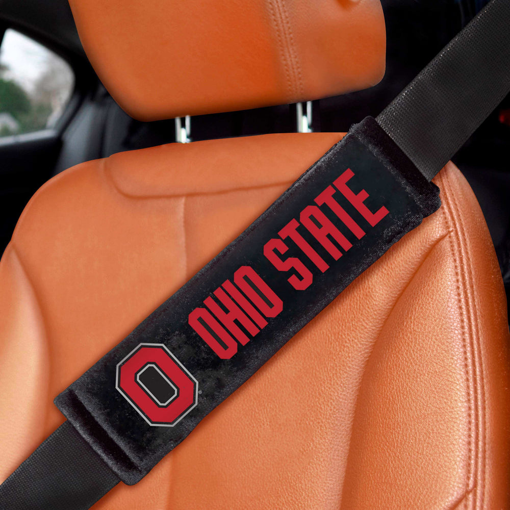 Ohio State University Embroidered Seatbelt Pad - Pair - Logo Brands - Flyclothing LLC