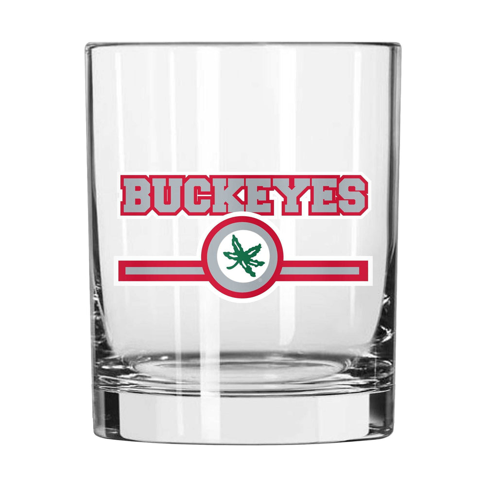 Ohio State 14oz Letterman Rocks Glass - Logo Brands - Flyclothing LLC