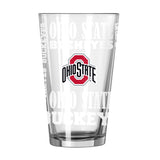 Ohio State 16oz Replay Pint Glass