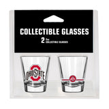 Ohio State Campus Colors 2oz Letterman Shot Glass 2 Pack