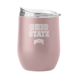 Ohio State 16oz Stencil Powder Coat Curved Beverage